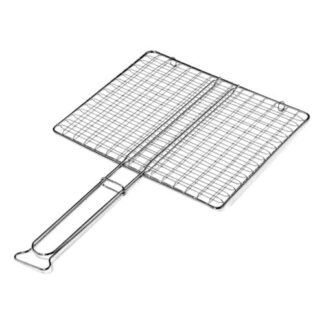 Griglia barbecue Griglia barbecue Ompagrill B03540 rete doppia senza piedi Cromo lucido (ord.min.1.00 unità)