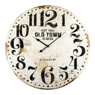 Orologio da parete Orologio da parete Lowell 21486 JUSTAMINUTE Bianco anticato (ord.min.1.00 unità)