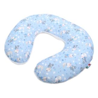 Cuscino allattamento Cuscino allattamento Baby Idea 5802EAZ KIKKA Elefanti azzurri (ord.min.1.00 unità)