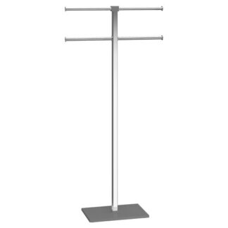 Piantana porta asciugamani Piantana asciugamani a 4 bracci Gedy RA3108 RAINBOW Cromo e Grigio (ord.min.1.00 unità)