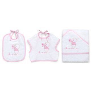 Set bavaglini Set bavaglini Italbaby 15 5020 101 BEAR Rosa (ord.min.1.00 unità)