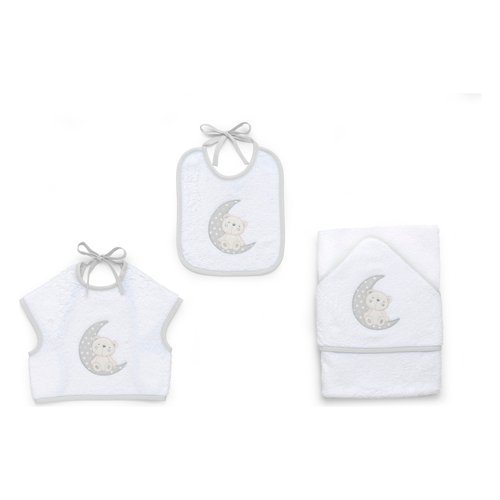 Set bavaglini Set bavaglini Italbaby 15 5020 408 MOON Grey (ord.min.1.00 unità)