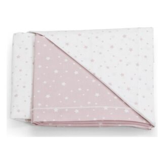 Set lenzuola lettino Italbaby 020 1007 001 STELLE completo Rosa Set lenzuola lettino (ord.min.1.00unità)