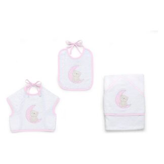 Set bavaglini Set bavaglini Italbaby 15 5020 401 MOON Rosa (ord.min.1.00 unità)