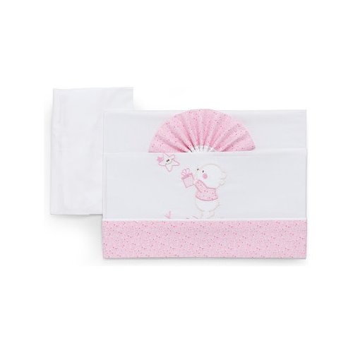 Set lenzuola culla Italbaby 15 3010 101 BEAR Rosa Set lenzuola culla (ord.min.1.00unità)