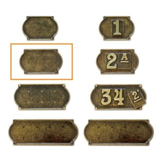 Targa civico Targa civico Alubox 50TG2 OB SERIE ANTICA per 2 numeri Bronzo antico (ord.min.1.00 unità)