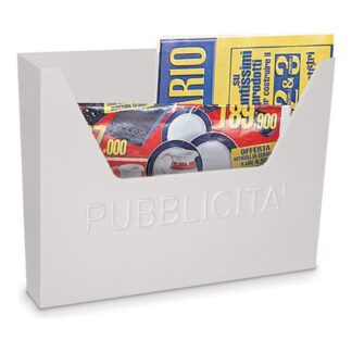 Cassetta pubblicità Cassetta pubblicità Alubox 17HELLASVRBI Bianco (ord.min.1.00 unità)