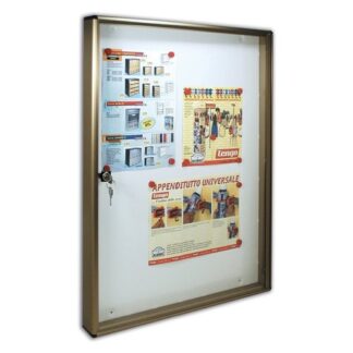 Bacheca avvisi Bacheca avvisi Alubox 23BCN05BR 2 x A3 Anodizzato bronzo (ord.min.1.00 unità)