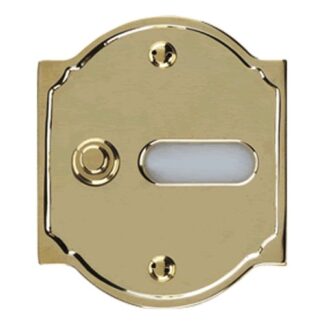 Campanello incasso Campanello incasso Alubox 50CL1OL SERIE ANTICA 1P conportanome Ottone (ord.min.1.00 unità)