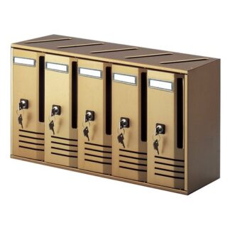 Cassetta posta condominiale Cassetta posta condominiale Alubox 20C5BR CUBO Bronzo (ord.min.1.00 unità)