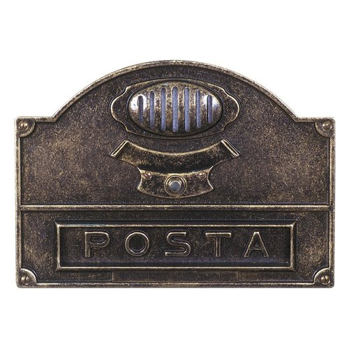 Frontale buca lettere Frontale buca lettere Alubox 50A5OB SERIE ANTICA 1P e predisposizione (ord.min.1.00 unità)