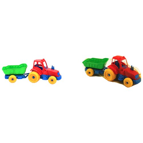 Mezzo agricolo Mezzo agricolo Globo 40007 W’TOY Trattore con rimorchio Assortito (ord.min.1.00 unità)