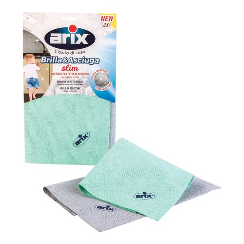 Set panni Arix 28662 Brilla&Asciuga Colori assortiti Set panni multiuso (ord.min.1.00unità)