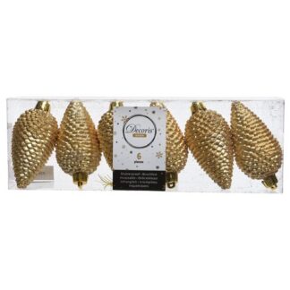 Set addobbi albero Natale Set addobbi albero Natale Amicasa 9028570 Pigne Gold (ord.min.1.00 unità)