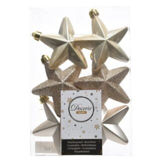 Set addobbi albero Natale Set addobbi albero Natale Amicasa 9027866 Stelle Pearl (ord.min.1.00 unità)