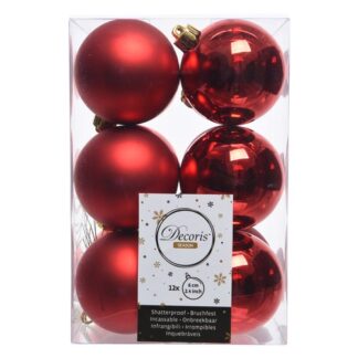 Set palline albero Natale Set palline albero Natale Amicasa 9021832 Red (ord.min.1.00 unità)