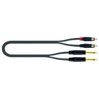 Cavo audio Cavo audio Quiklok 30 02326 JUST 2Rca2J 5 Black (ord.min.1.00 unità)