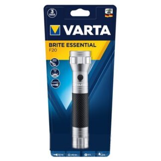 Torcia elettrica Torcia elettrica multiuso Varta 015618101401 BRITE ESSENTIAL F20 Argen (ord.min.1.00 unità)
