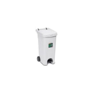 Bidone carellato Bidone carellato Stefanplast 25604 URBAN ECO SYSTEM con pedale Bianco (ord.min.1.00 unità)