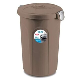 Bidone Bidone Stefanplast 70526 TOM con coperchio a Clip Tortora (ord.min.1.00 unità)