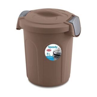 Bidoncino Bidoncino Stefanplast 70314 SPEEDY coperchio a clip Tortora (ord.min.1.00 unità)