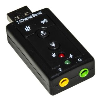 Connettore computer Connettore computer Itb MGLK70777G Adattatore Usb a Jack 3.5Mm Black (ord.min.1.00 unità)