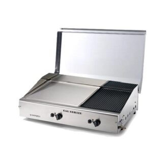 Piastra cottura Ompagrill 4068 COVER M Plancha Double Duegas Satinato Piastra cottura gas (ord.min.1.00unità)