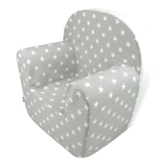 Poltroncina bimbo Poltroncina bimbo Baby Idea 56855GR sfoderabile Stelle grigio (ord.min.1.00 unità)