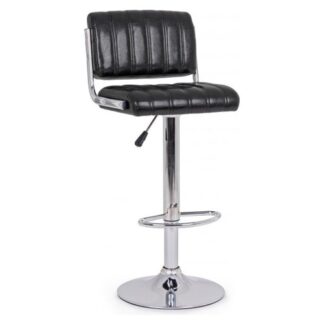 Sgabello Yes Everyday 0733294 BARCLAY Nero e Cromo lucido Sgabello (ord.min.2.00unità)