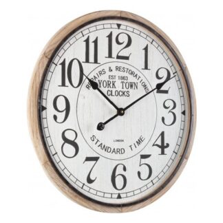 Orologio da parete Orologio da parete Yes Everyday 0181892 Ticking Q16 Bianco e Legno (ord.min.2.00 unità)