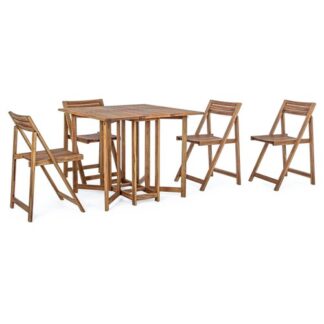 Set tavolo e sedie Yes Everyday 0805988 NOEMI Acacia naturale Set tavolo e sedie da esterno (ord.min.1.00unità)