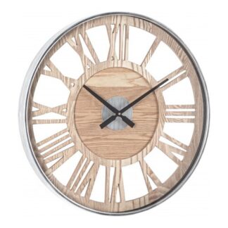 Orologio da parete Yes Everyday 0182149 Ticking Q97 Argento e Legno Orologio da parete (ord.min.1.00unità)