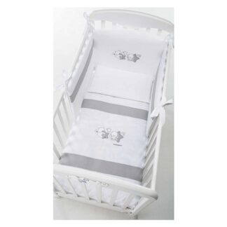 Piumone lettino Piumone lettino Foppapedretti 9900279180 PICCOLI AMICI set 3 pz Grigio (ord.min.1.00 unità)