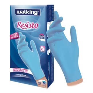 Guanti monouso Guanti monouso Walking 011666 RESISTO Azzurro (ord.min.1.00 unità)