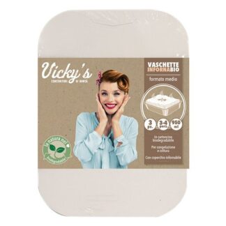 Set vaschette monouso Set vaschette monouso Virinnova 3217104 INFORNABIO Bianco (ord.min.1.00 unità)