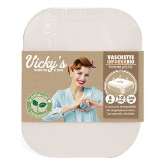 Set vaschette monouso Set vaschette monouso Virinnova 3217103 INFORNABIO Bianco (ord.min.1.00 unità)
