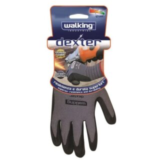 Guanti lavoro Guanti lavoro Walking 012813 DEXTER Grigio e Nero (ord.min.1.00 unità)