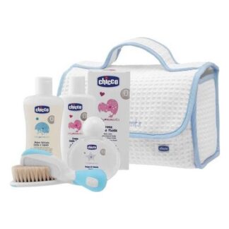 Set regalo Infanzia Set regalo Chicco 00010618000000 BABY MOMENTS Beauty Bag con manico Az (ord.min.1.00 unità)