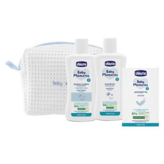 Set regalo Infanzia Set regalo Chicco 00010616000000 BABY MOMENTS Beauty Zip Azzurro (ord.min.1.00 unità)