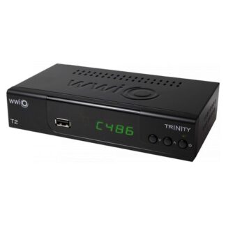 Decoder Decoder Wwio TRINITY T2 Basic Dvb T2 Hevc 10 Bit Black (ord.min.1.00 unità)