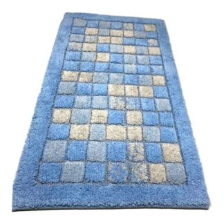 Tappeto bagno Tappeto bagno Quarzo Bianco 13678 MOSAICO Azzurro (ord.min.1.00 unità)