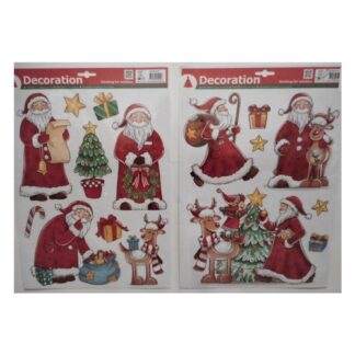Vetrofania Natale Vetrofania Natale Tabor 416294 Babbo Natale Assortito (ord.min.1.00 unità)
