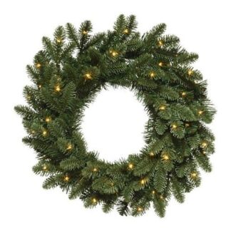 Corona Natale Corona Natale Amicasa 9680825 BERGEN Con luce (60 luci - LED - Batteri (ord.min.1.00 unità)