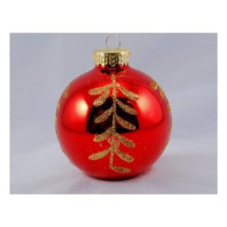 Pallina albero Natale Pallina albero Natale Santa Claus TE191617 Assortito Rosso e Oro (ord.min.1.00 unità)