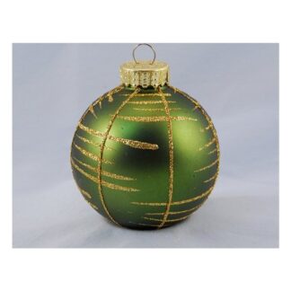 Pallina albero Natale Pallina albero Natale Santa Claus TE191532 Assortito Verde e Oro (ord.min.1.00 unità)