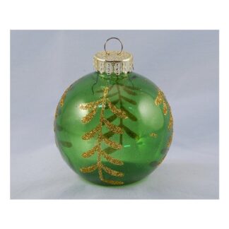 Pallina albero Natale Pallina albero Natale Santa Claus TE191600 Assortito Verde e Oro (ord.min.1.00 unità)