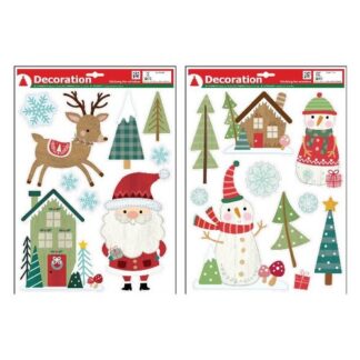Vetrofania Natale Vetrofania Natale Tabor 416379 Personaggio Natale Assortito (ord.min.1.00 unità)