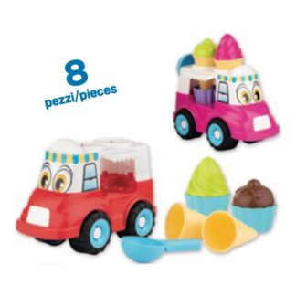 Set sabbia Set gioco sabbia Androni Giocattoli 6028 0000 Camion Gelato Happy Truc (ord.min.1.00 unità)