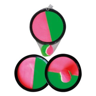 Set racchette Set racchette Ods 47105 SUNDAY Catchball a strappo con palla Assortito (ord.min.1.00 unità)