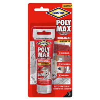 Colla montaggio Colla montaggio Uhu Bostik 7003051 Poly Max Cristal Express Trasparent (ord.min.1.00 unità)